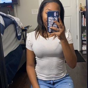 Ribbed & ribbed t shirt